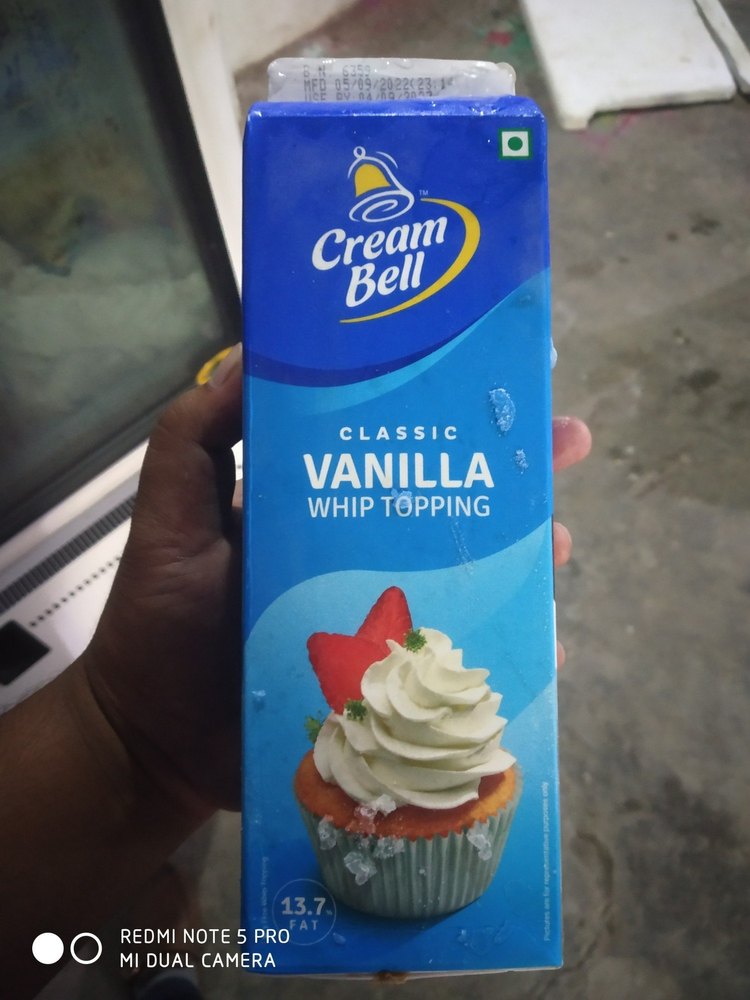 White Vanilla Whipping Cream Vanila, For Bakery, Packaging Size: 1 Kg