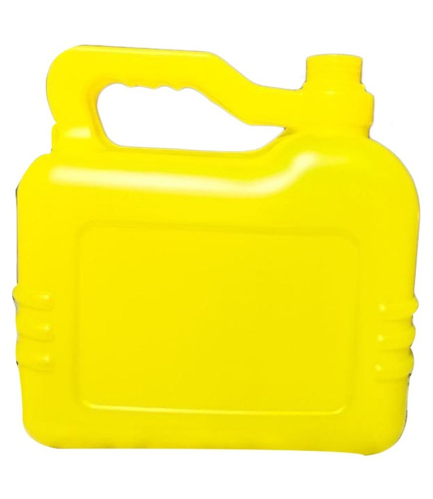 Yellow Plastic Edible Oil Can, Capacity: 10 Litre