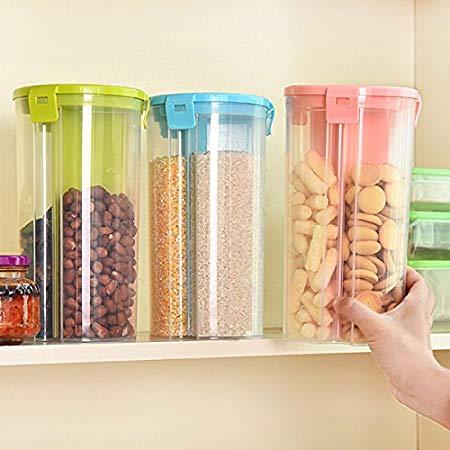 Plastic Circular Easy Flow Storage Container, Capacity: 1700ml, Size/Dimension: 13*10*5