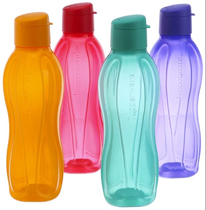 Tupperware Eco Gen Flip Top Water Bottle Set of 4 - 750 ml