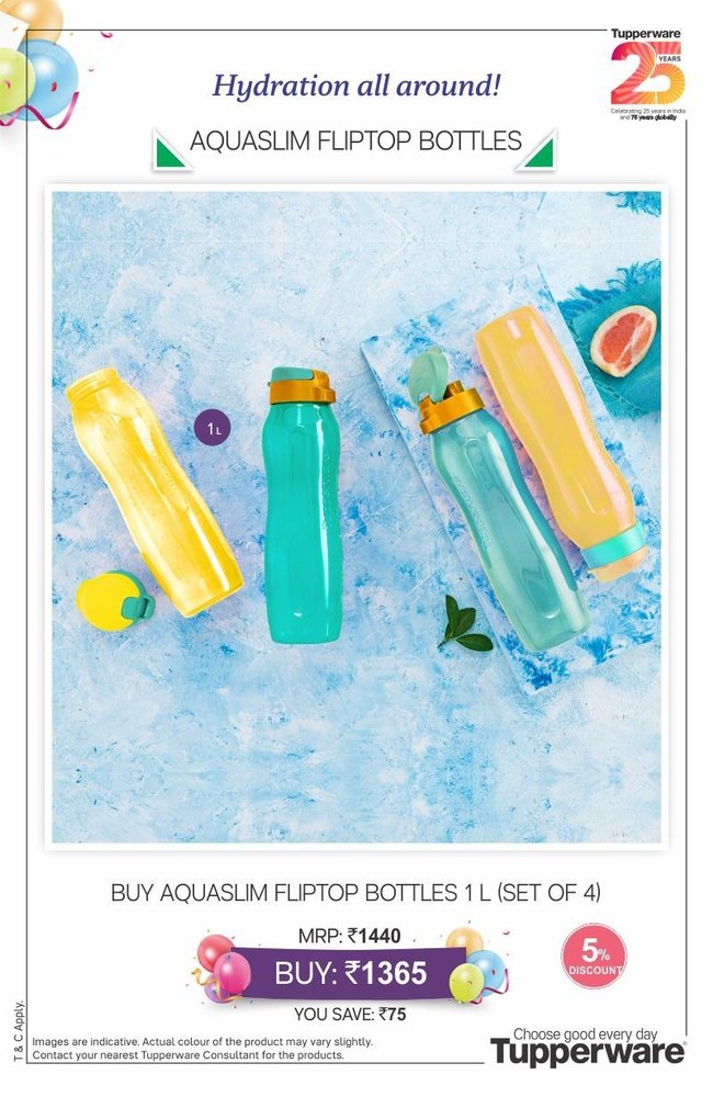 Tupperware Water Bottles