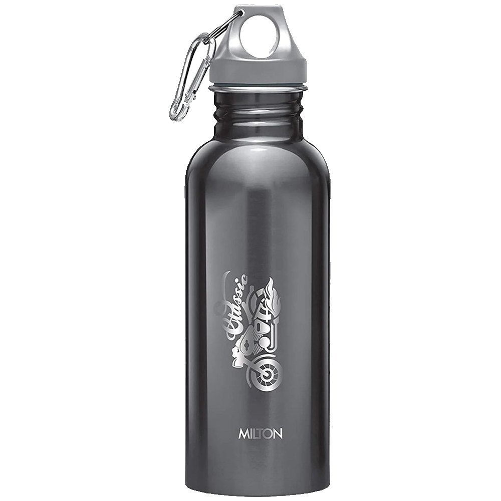 Black Printed Milton Water Bottle