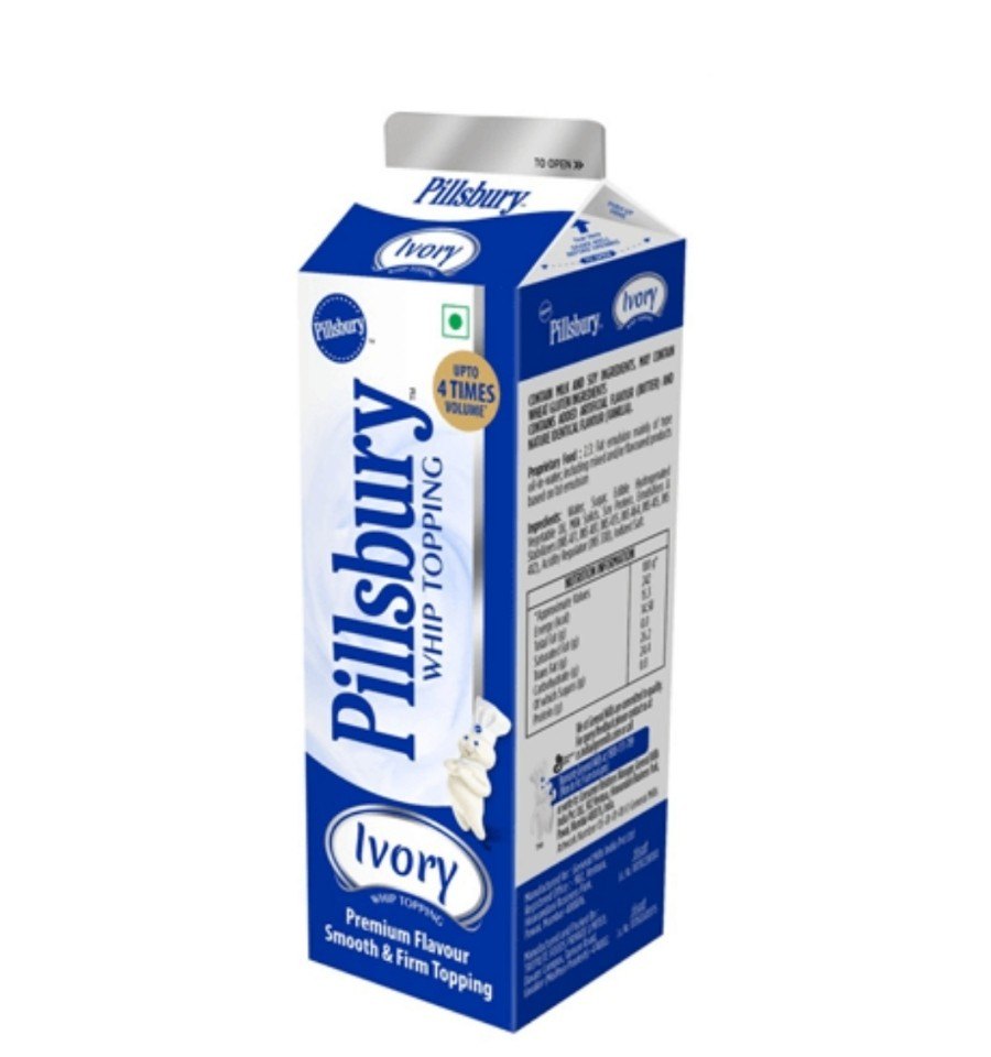 White Pillsbury Whipping Cream 1Kg whip topping