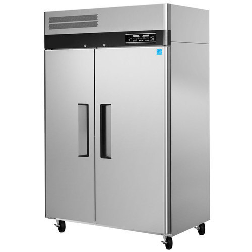 Silver Stainless Steel Two Door Commercial Refrigerator