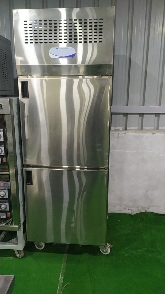 Aahar Silver Two Door Commercial Refrigerator