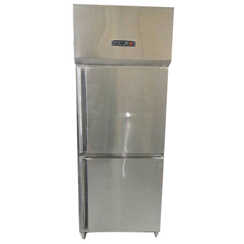 Stainless Steel Electricity Kitchen Double Door Refrigerator, For Commercial, 500-600
