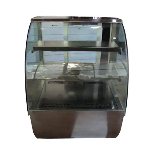 Silver Stainless Steel Display Cabinet Refrigerated, Electricity