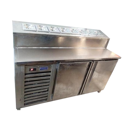 Double Door Metal Door Frostica Mizza Refrigerator, Capacity: 300