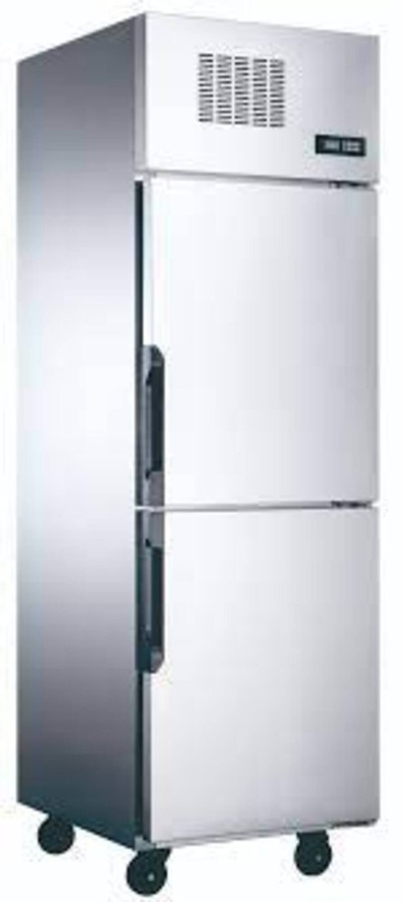 400 L Stainless Steel Double Door Deep Freezer Vertical / Horizontal