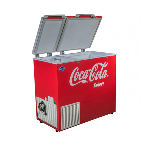 Double Door Stainless Steel Commercial Deep Freezer, Electic