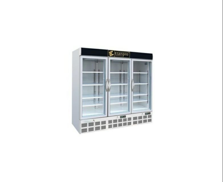 Elanpro Triple Door Visi Cooler 1500L - Upright Chiller - Vertical Chiller