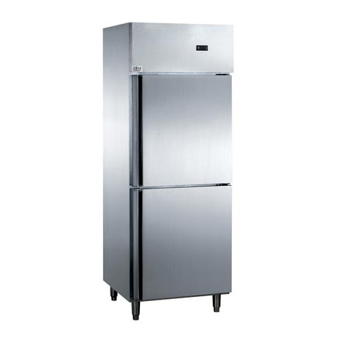 Stainless Steel Two Door Vertical Refrigerator