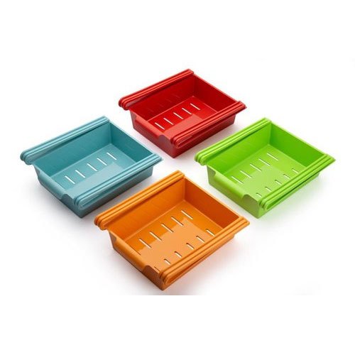 Plastic Refrigerator Storage Rack (ABS Material) (4-Pcs Set), For Home