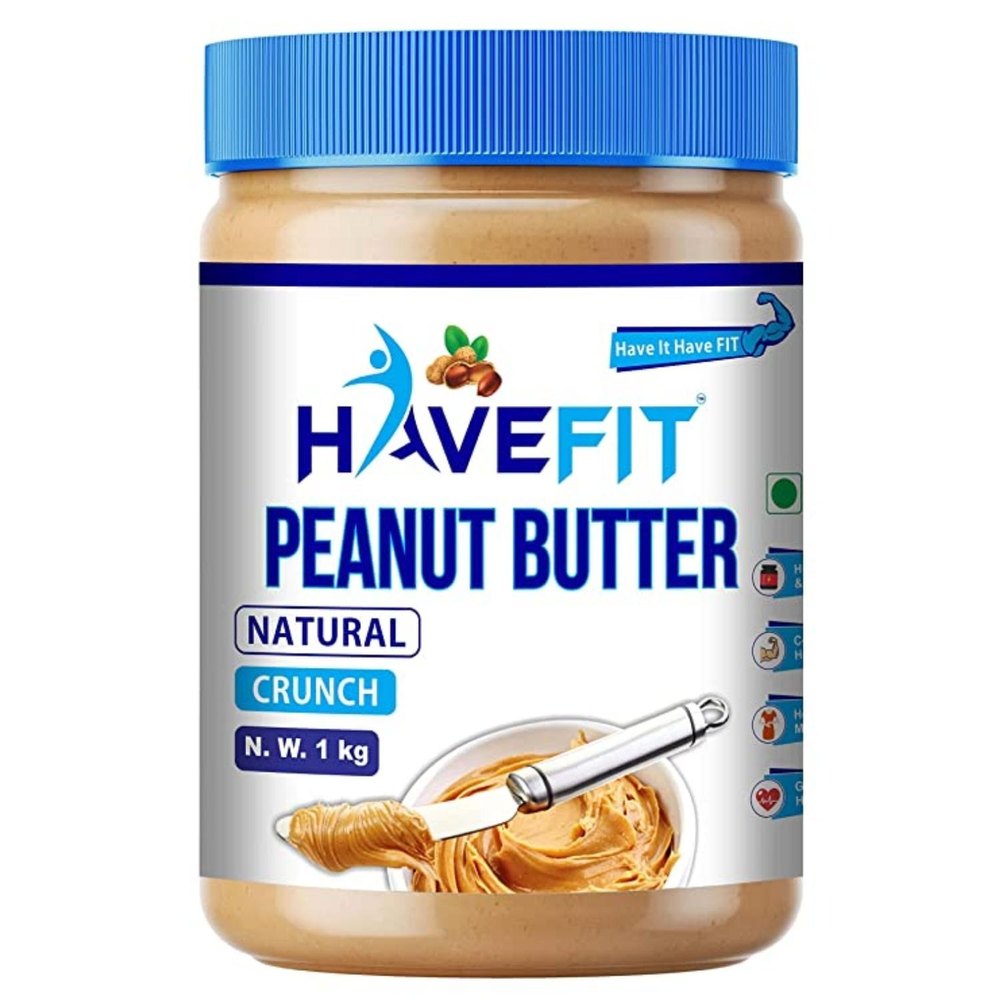 1kg Havefit Natural Crunch Peanut Butter, Packaging Type: Jar