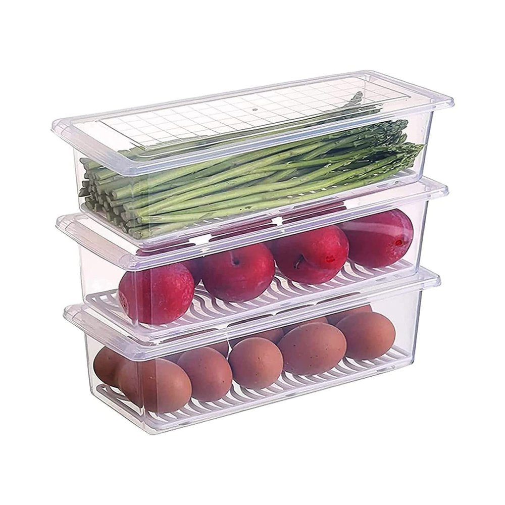 Plastic Edible 1kg Fridge Storage Box Set
