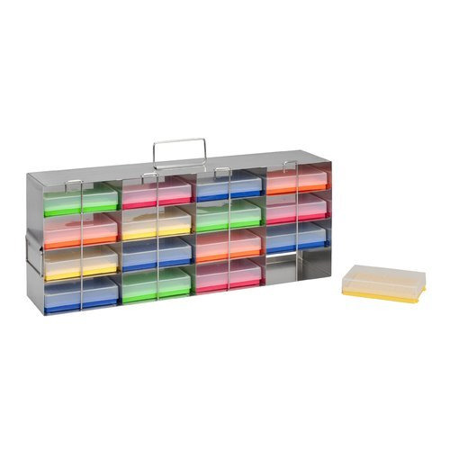 Plastic Rectangular Assay Plate Freezer Rack, For Laboratory
