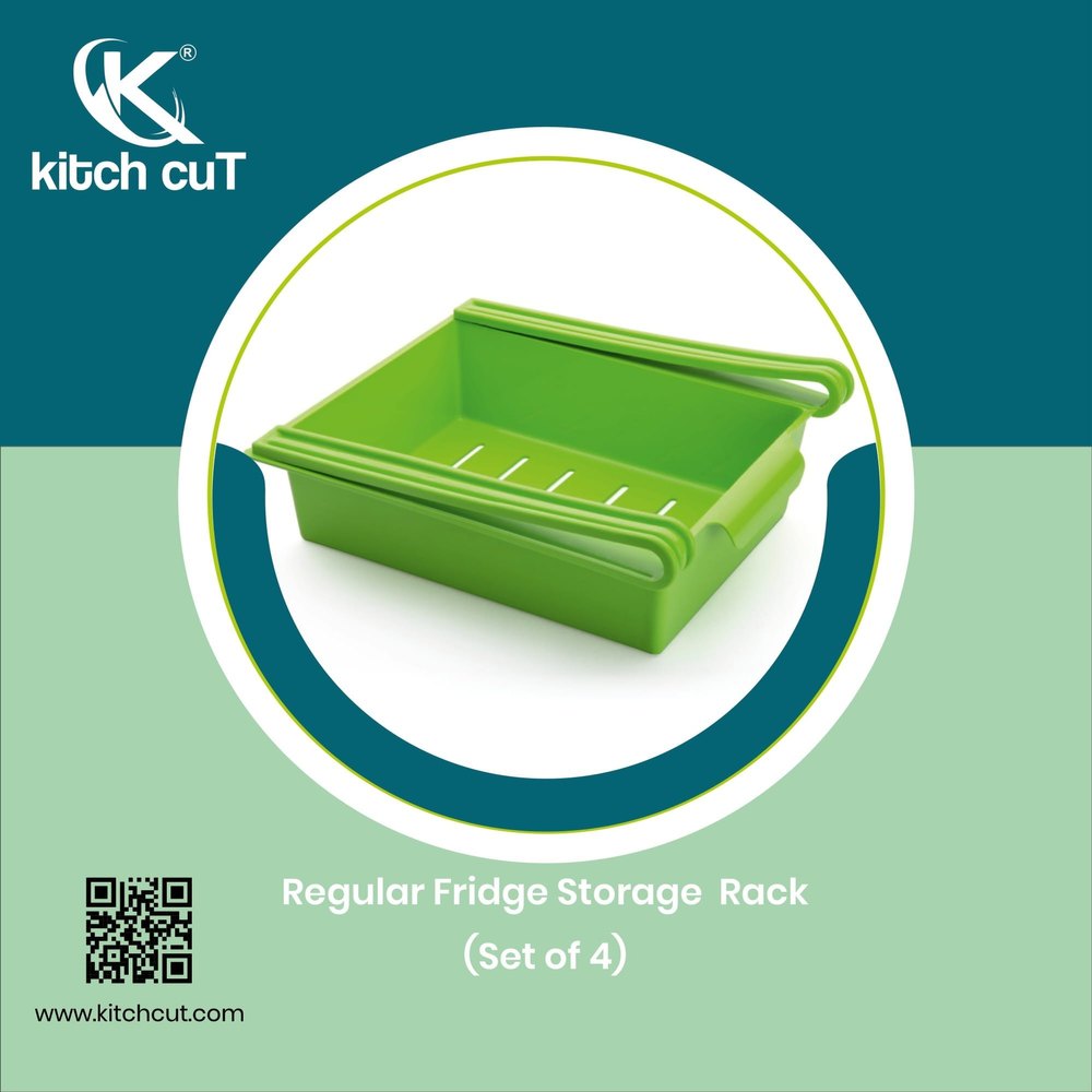 Kitchcut 4 Piece Plastic Fridge Rack, Rectangular