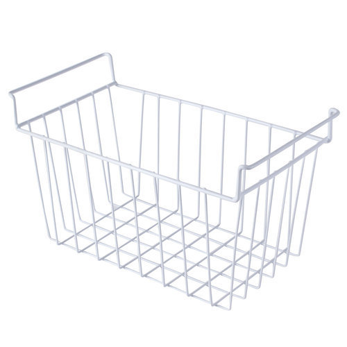 White Stainless Steel Refrigerator Basket, For Household