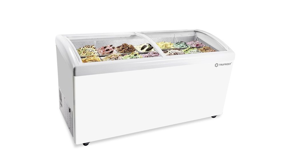 Curved Glass Top Deep Freezer, Number of Basket: 9, Refrigerant Used: R 290