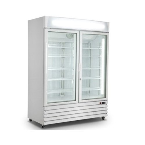 Aastu Visi Freezer Upright Showcase Freezers, Storage Capacity: 1000 L, -18 To -22 Degree Celsius