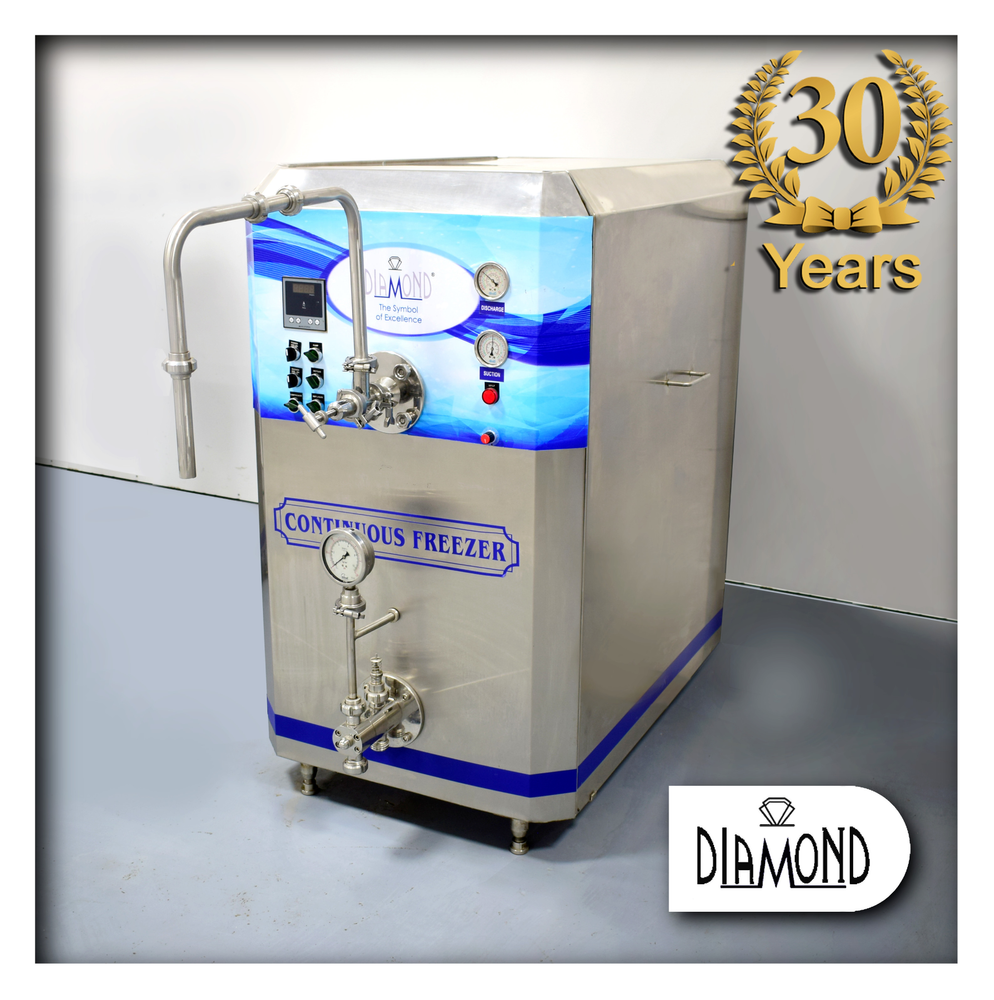 Diamond Electric Stainless Steel Continuous Ice Cream Freezer 200 ltr, Freezers