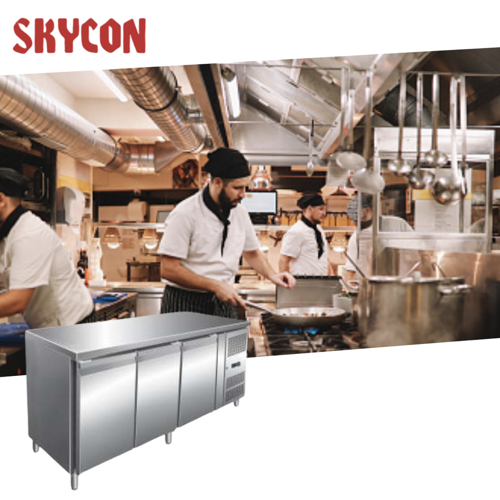 Celfrost Three Door Undercounter Chiller - GN 3200 TNE