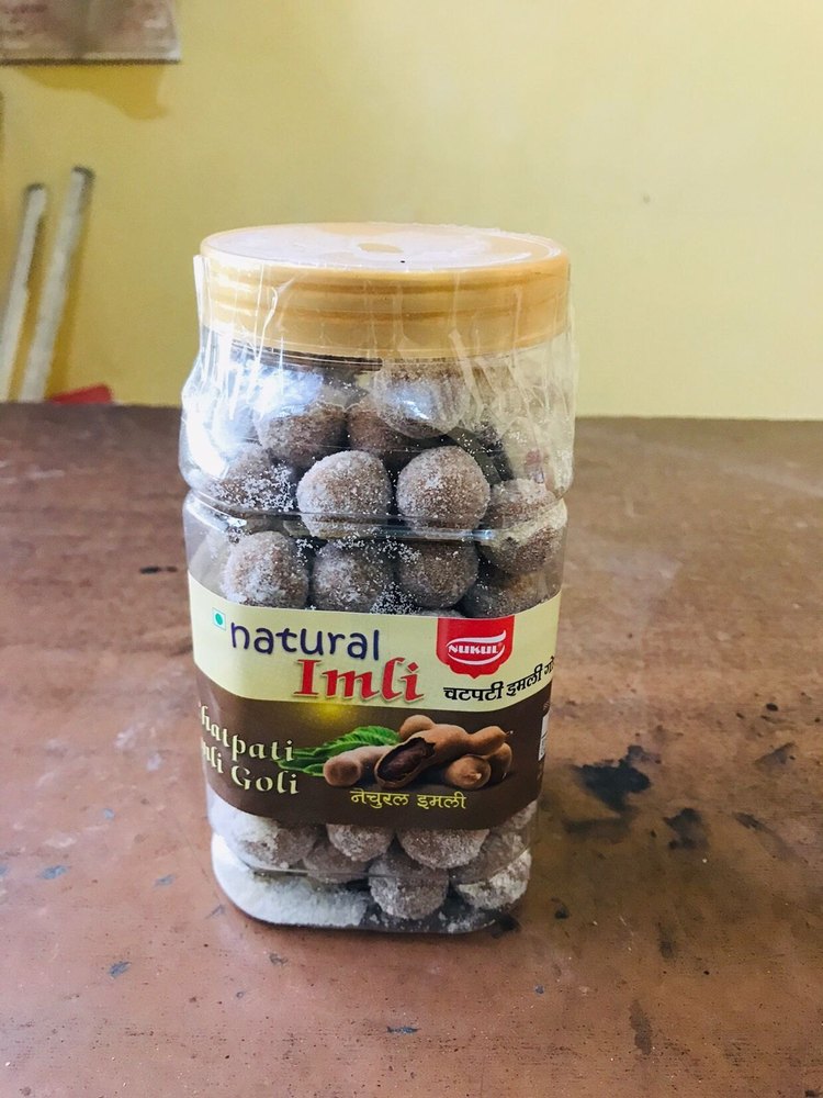 Toffee Brown Imli Gola Jar, Packaging Size: 400 Gram