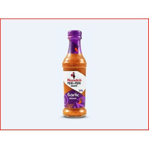 250gm Nando\'\'S Peri-Peri Sauce Garlic Medium, Packaging Type: Bottle