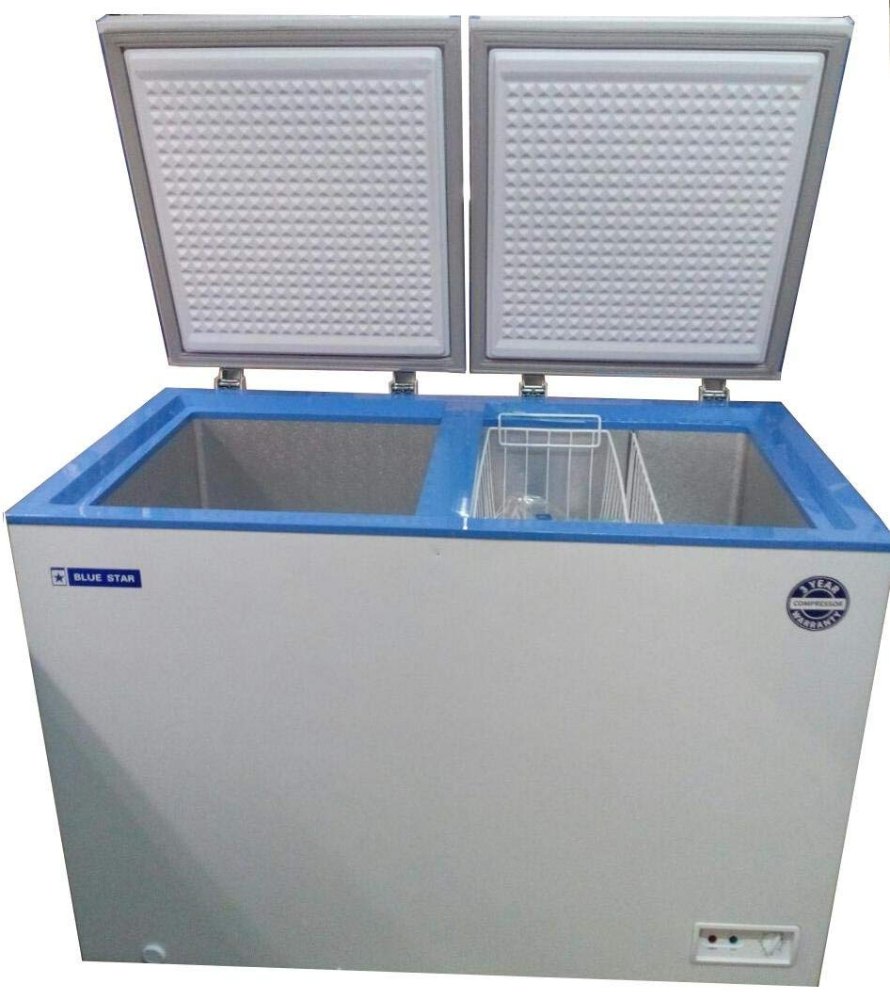 Blue Star CHFDD300DSW Double Door Deep Freezer, Capacity: 285 L