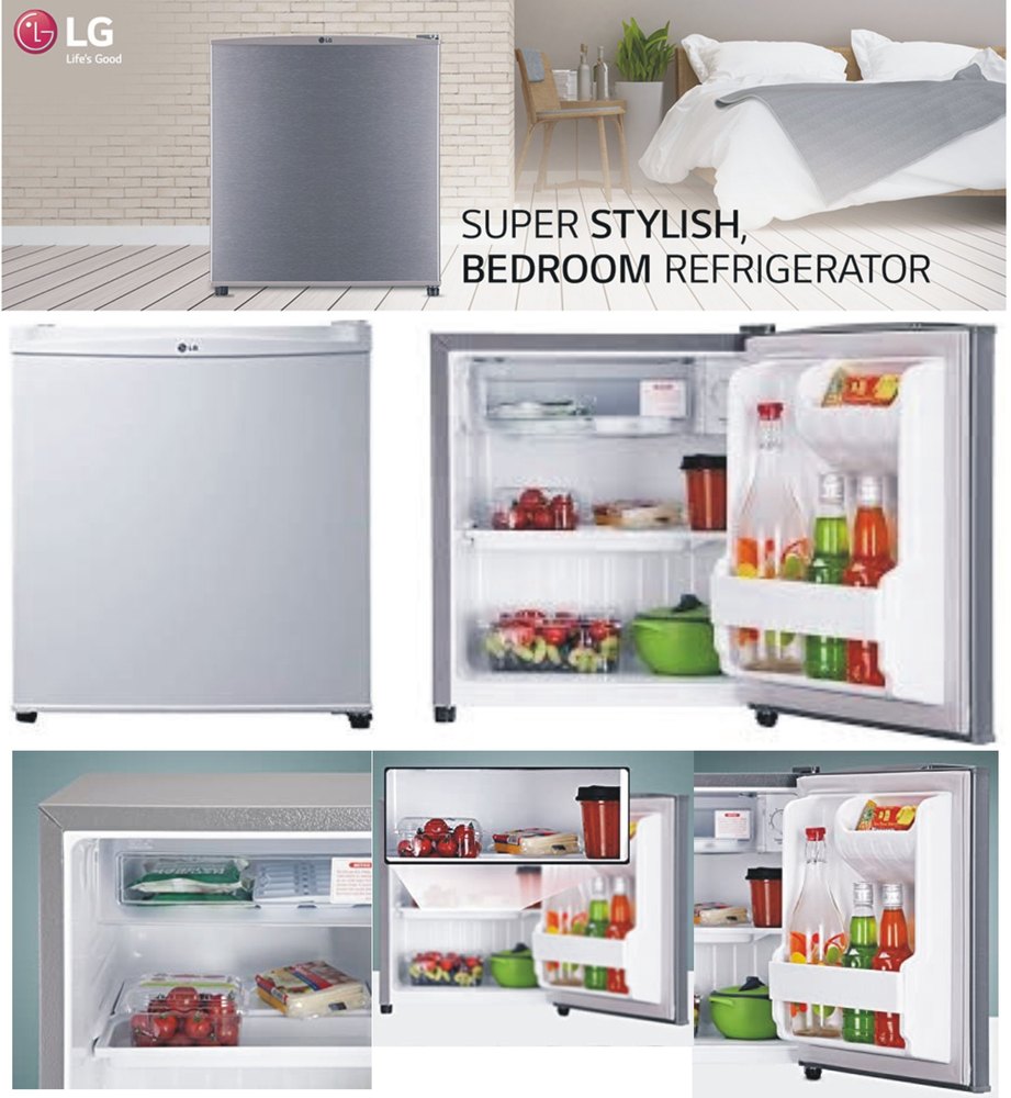 Single Door 2 star LG 45L Mini Fridge Refrigerator, 1 Star, White