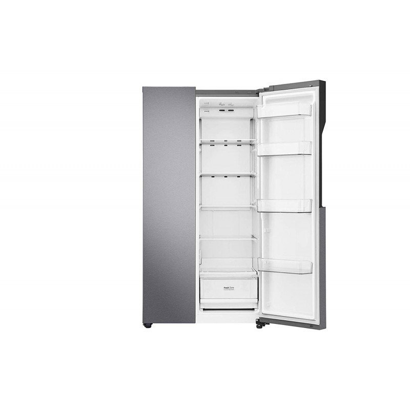 3.8 Star Silver LG 679 L Frost Free Side-By-Side Refrigerator GC-Q31FGNGL, 4 Door