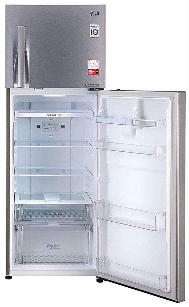 Dazzle Steel LG Gl-T372JDS3 335 L 3 Star Inverter Double Door Refrigerator