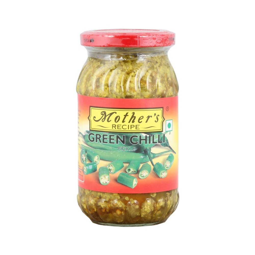 Mother\'s Green Chilli Pickle, Packaging Type: Jar