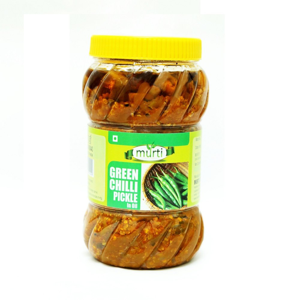 Spicy Murti Green Chilli Pickle, Packaging Type: Pet Jar, Packaging Size: 1kg