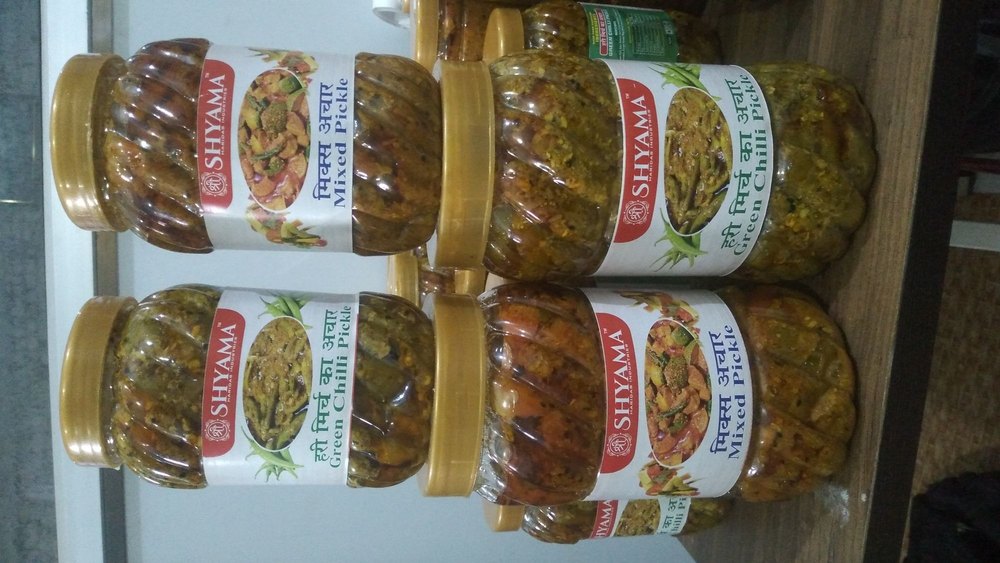 Shrishyama Spicy Fresh Green Chilli Pickle, Packaging Type: Jar, Packaging Size: 1kg