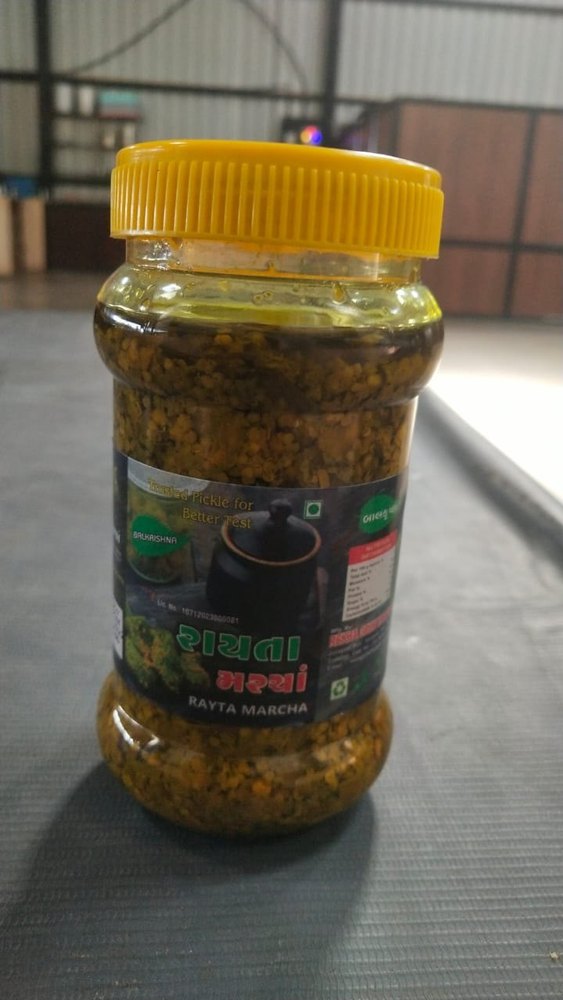 Balkrishna Rayta Marcha Pickle, Packaging Size: 200gm, Packaging Type: Jar