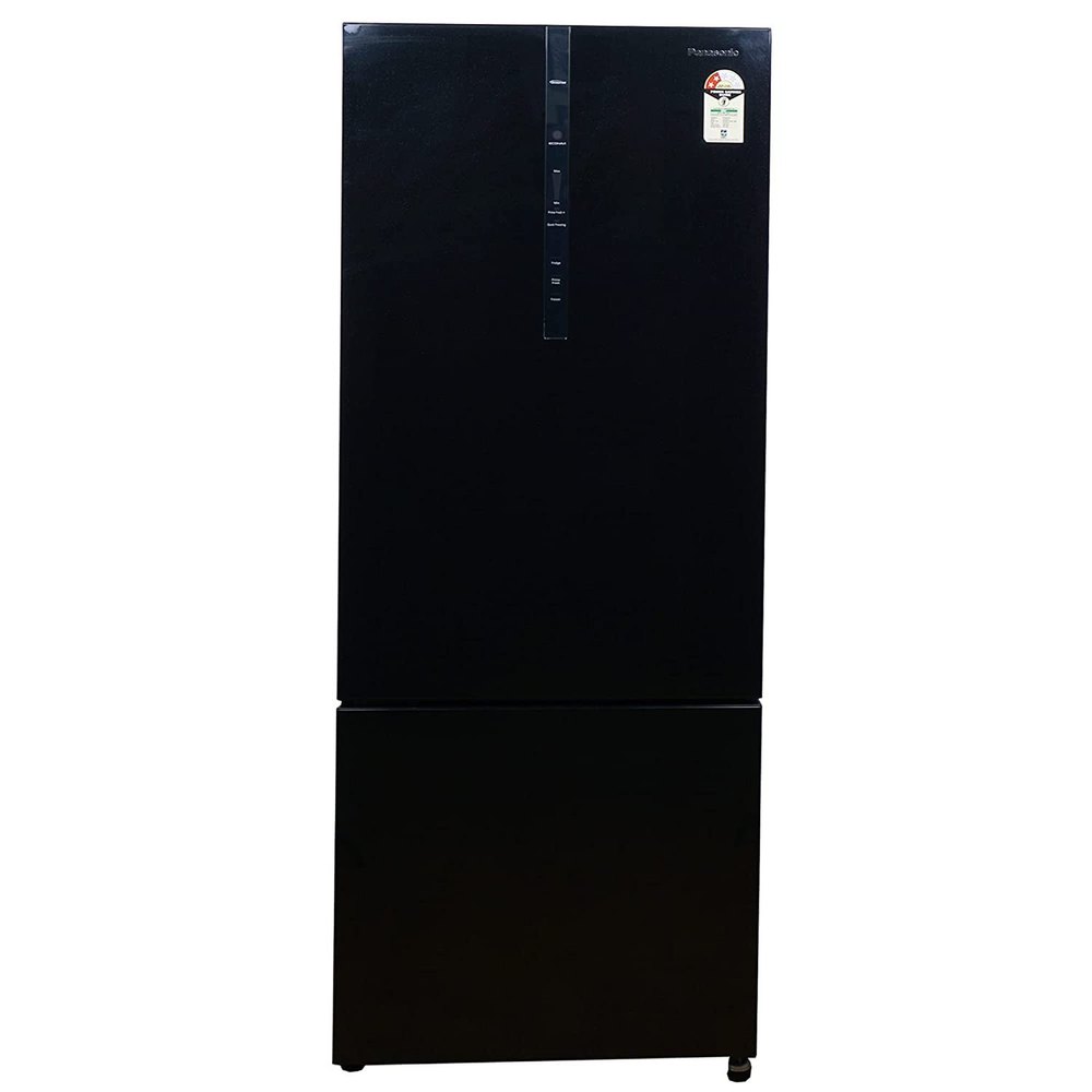 2 Star Auto Panasonic NR-BX471CPKN Mirror Black Double Door Panasonic Refrigerator, Capacity: 465 L