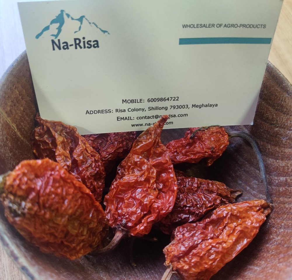 Naga Bhut Jolokia Dry Chilli, 10 Kg