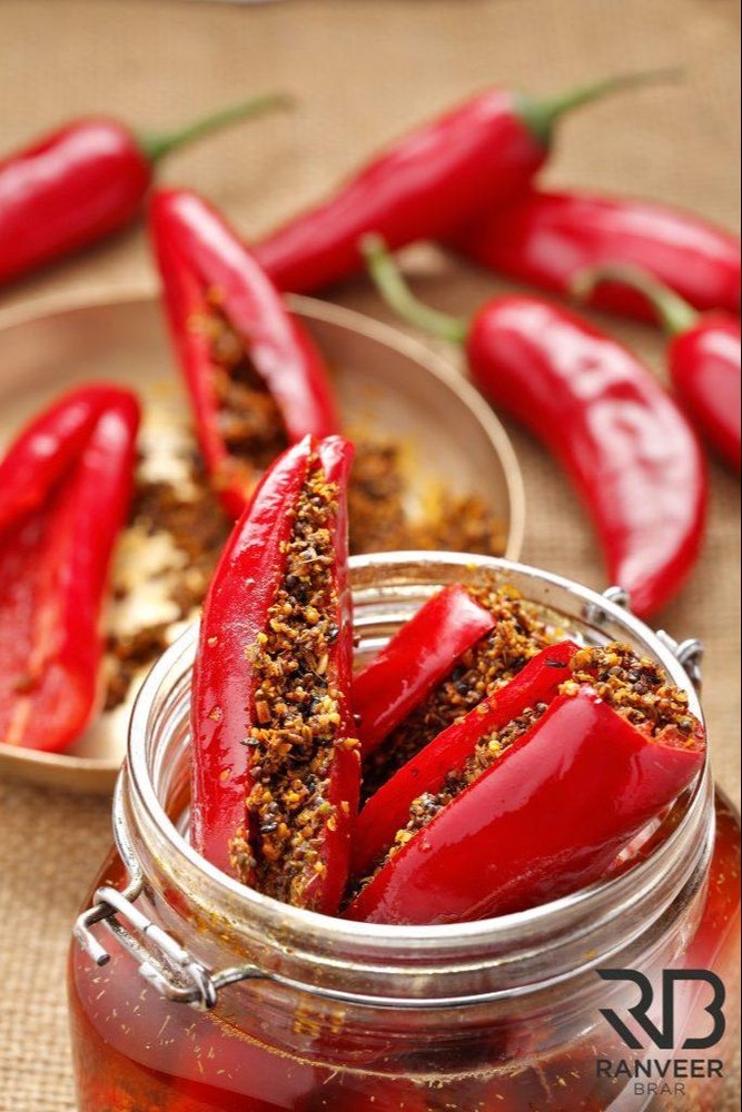 Spice Natural Bharwa Lal Mirch Pickle, Packaging Size: 500 Grm