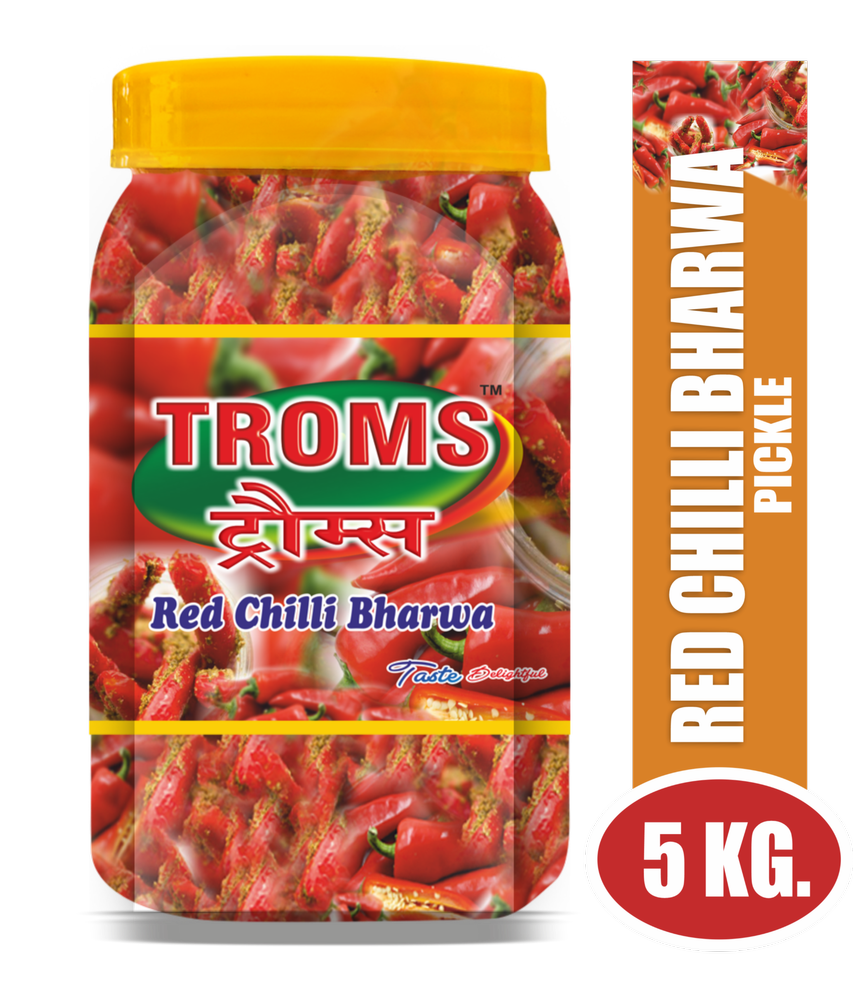 TROMS Spicy Red Chilli Pickle, Packaging Type: pet jar, Packaging Size: 5kg