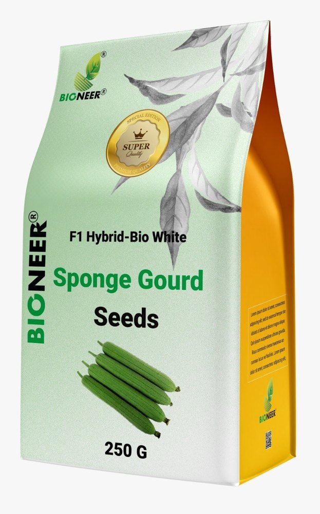 Green Bioneer F1 Hybrid Bio White Sponge Gourd Seeds, Packaging Type: Packet, Packaging Size: 250g