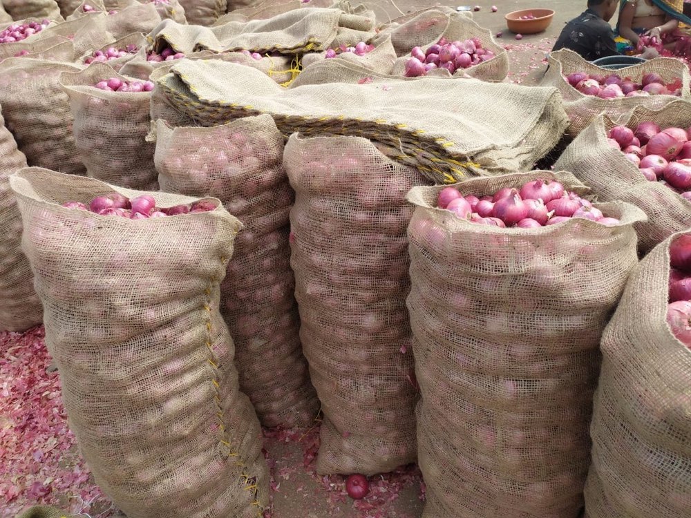 A Grade Maharashtra Red Onion, Gunny Bag, Onion Size Available: Medium