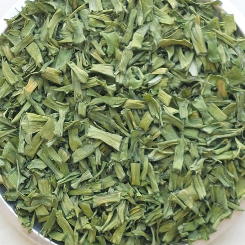 A Grade Green Spring Onion Leaves, Loose