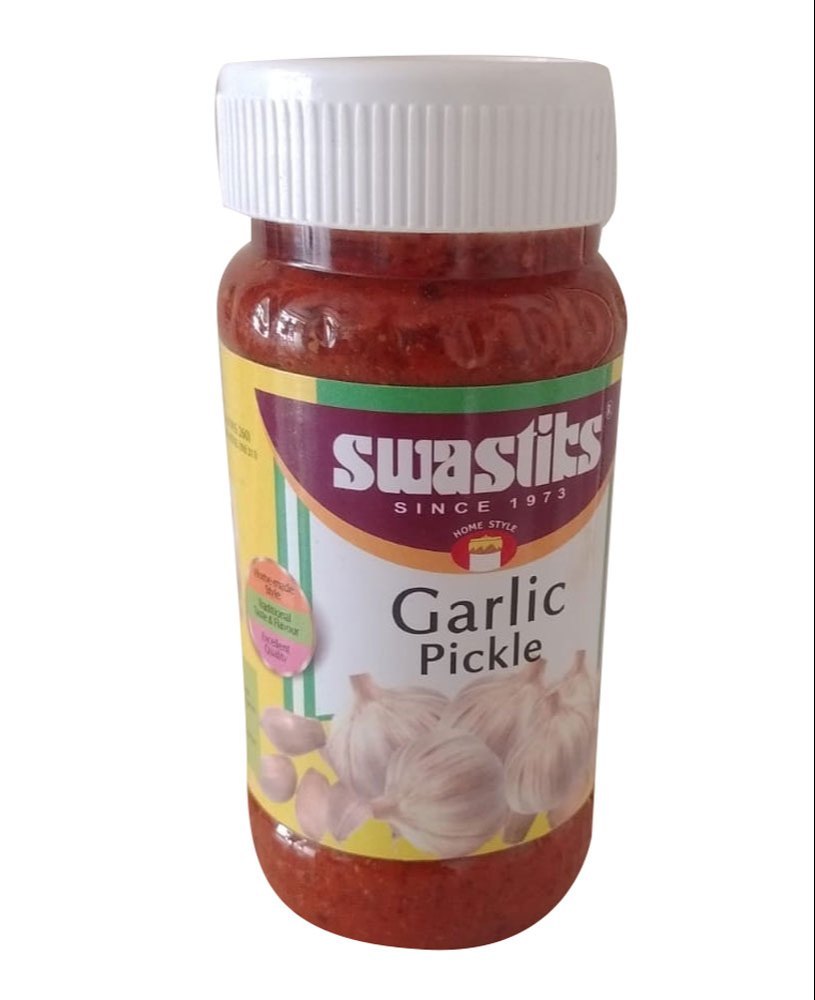 Spicy Swastiks Garlic Pickle, Packaging Type: Jar, Packaging Size: 300g