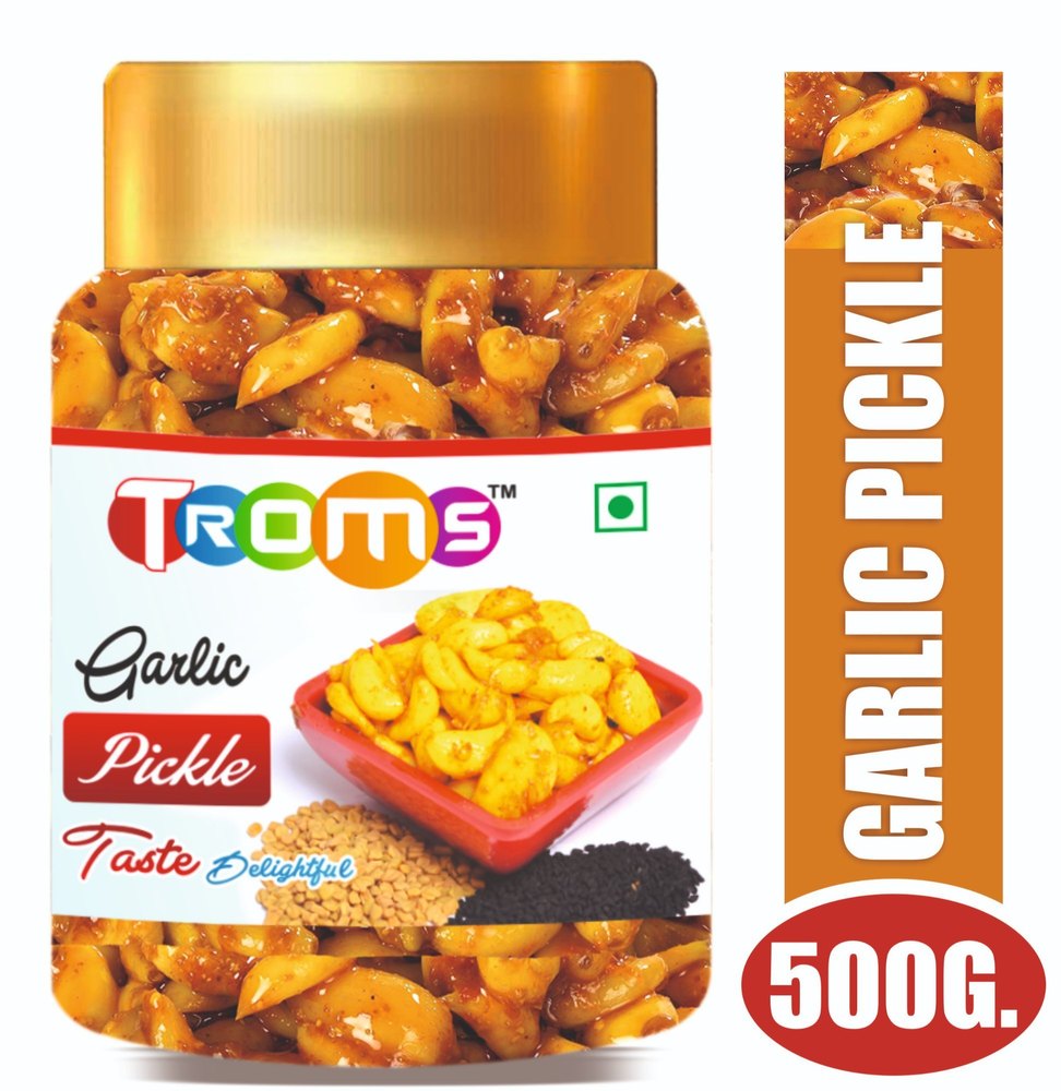 TROMS Kosi Garlic Pickles, Weight: 500 Gm, Packaging Size: 12 Pcs Carton