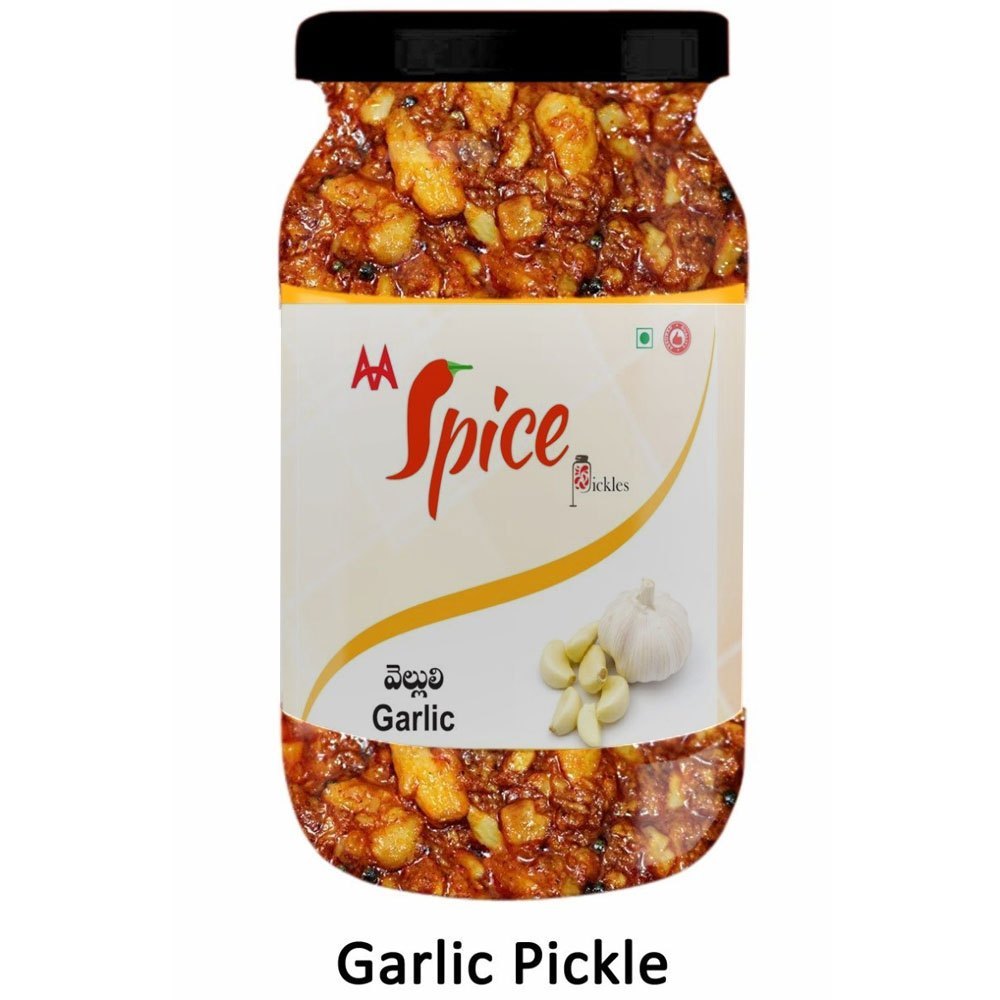 Garlic/Spices/Vinegar MAA Spice Yellow Garlic Pickle, Packaging Type: Jar, Packaging Size: 300 G