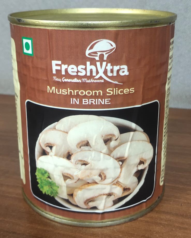 HARYANA Canned Mushroom Slice, 1 Gram, Packaging Size: 800 GM