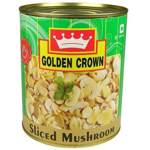 Golden Crown Canned Mushroom Slice, Packaging Type: Can