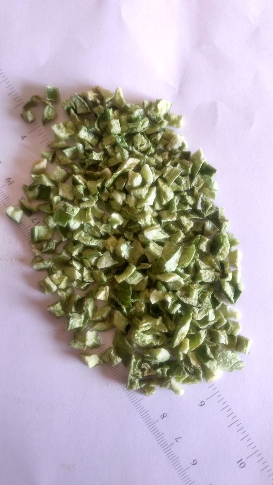 Freeze Dried Green Capsicum Or Green Bell Pepper