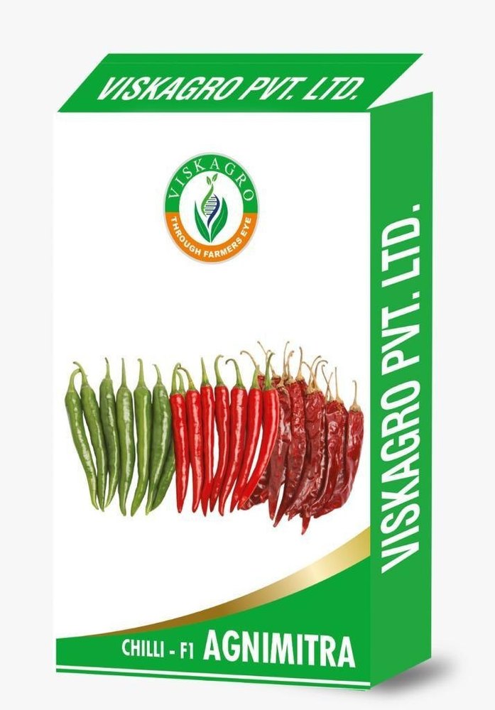 Dried Green Hybrid Chilli Agnimitra, Packaging Type: in Pouch, Packaging Size: 10gm
